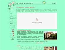 Tablet Screenshot of hotel-kamieniec.com.pl